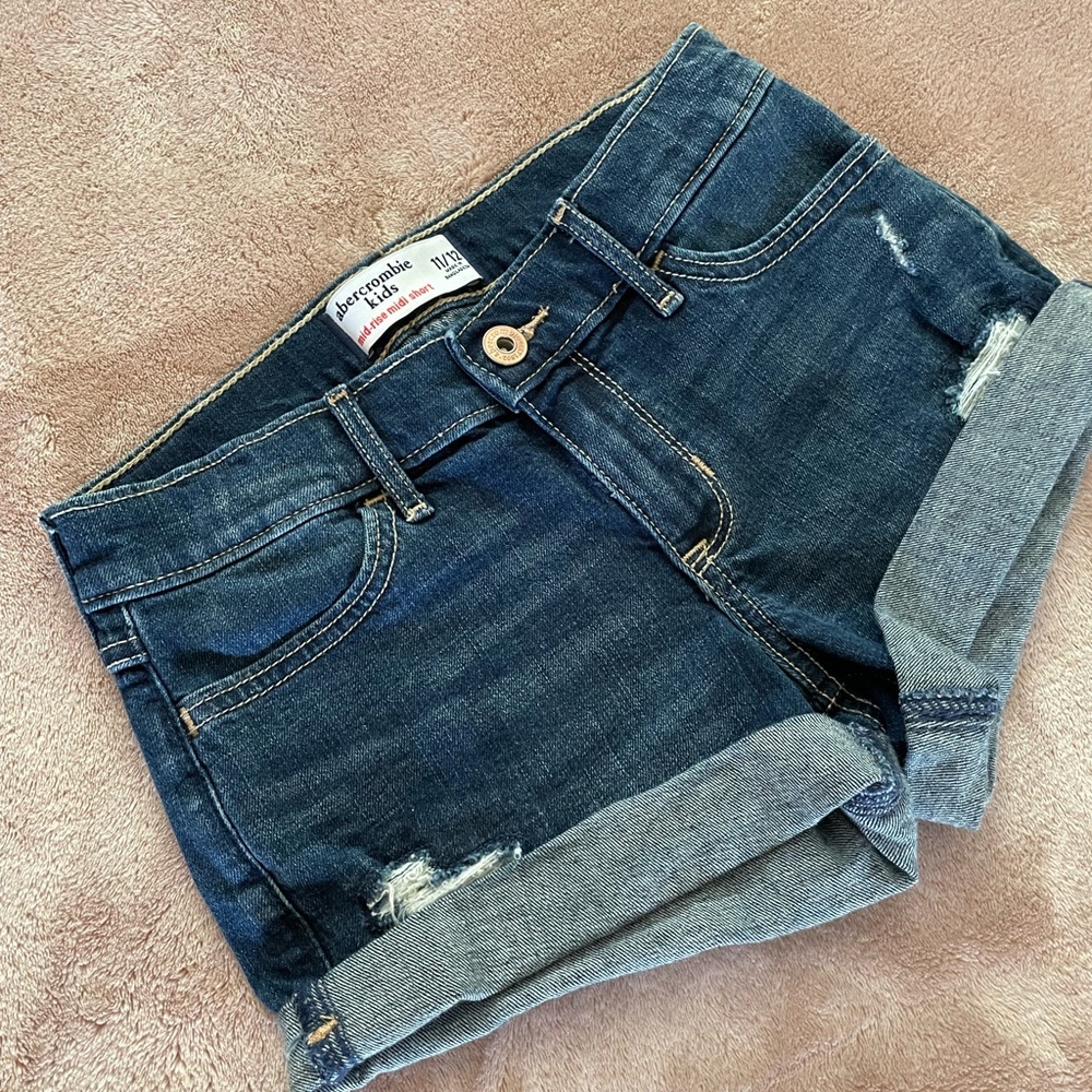 Abercrombie Kids Girls jean Shorts, Sz 11/12